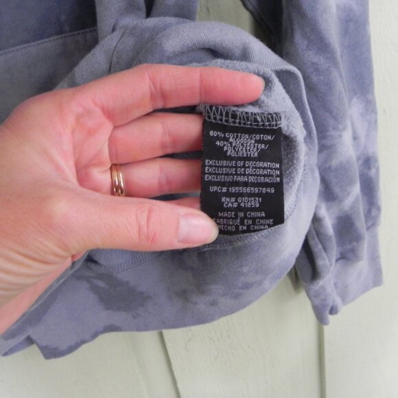 NASA Blue Tie-Dye Hoodie Sweatshirt Mad Engine Men's Unisex Size Small Space - Picture 6 of 8